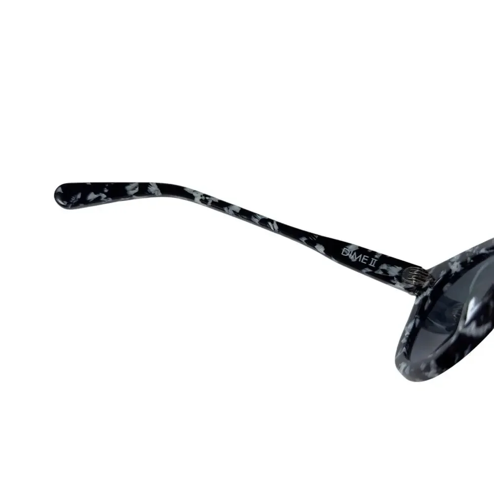 Diff Eyewear Dime Sunglasses, Black & White Frame Only Frame
